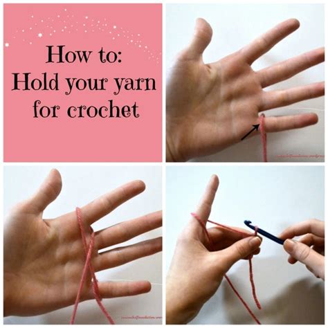 Crochet Basics 3 How To Hold The Hook And Yarn Artofit