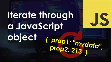 How To Iterate Through A Javascript Object Literal Youtube