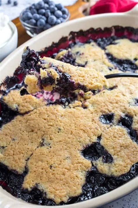 Gluten Free Blueberry Cobbler Recipe Dishing Delish