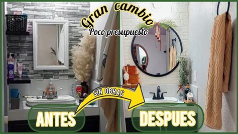 CAMBIOS BONITOS BAÑO pequeño SIN OBRAS y SIN GASTAR TANTO CAMBIOS