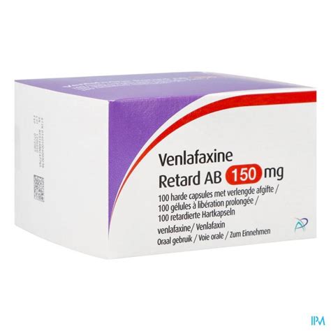 Venlafaxine Retard Ab 1500mg Caps Verl Afg100 Apotheek Thiels