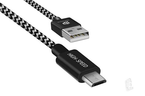 Dux Ducis Cable USB - Micro USB 2.1A (čierny) - Synchronizačný a nabíjací kábel Micro USB (3m ...