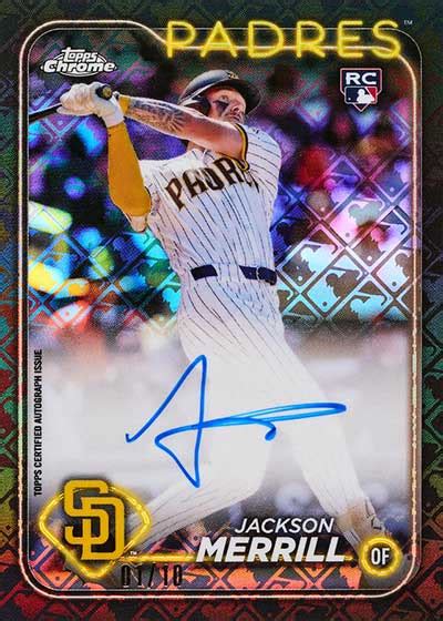 Topps Chrome Logofractor Baseball Checklist Box Info