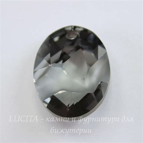 6911 Подвеска Сваровски Kaputt Oval Crystal Silver Night 26 мм Купить