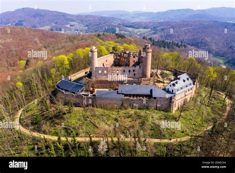 Luftaufnahme Deutschland Hessen Bensheim Bergstrasse Schloss