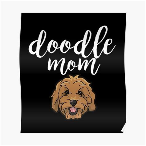 Goldendoodle Mom Doodle Mom T Cute Goldendoodle Poster For Sale By