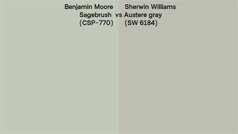 Benjamin Moore Sagebrush Csp Vs Sherwin Williams Austere Gray Sw