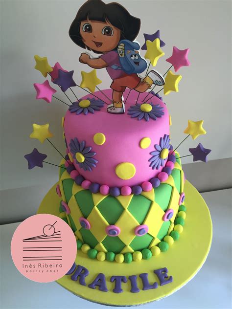 This Dora The Explorer Cake Is Absolutely Stunning In Purples Pinks