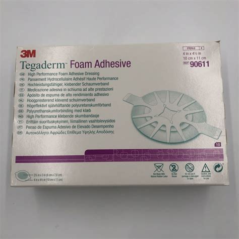 3M 90611 Tegaderm High Performance Foam Adhesive Dressing 4×4.5in (10/Bx) (X) – GB TECH USA