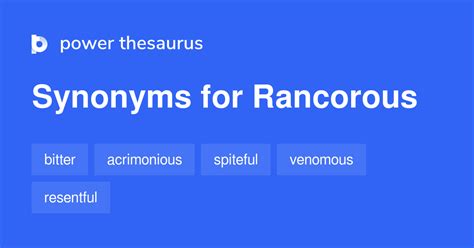 rancorous synonyms  similar words phrases
