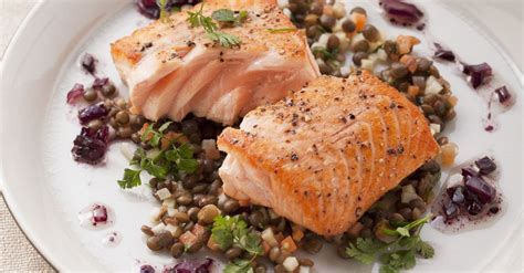 Sauteed Salmon With Lentils Recipe Eat Smarter Usa