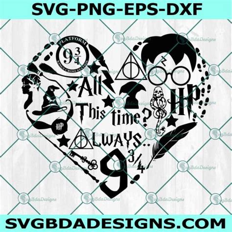 All This Time Always Svg Harry Potter Wizard Svg Harry Potter Svg