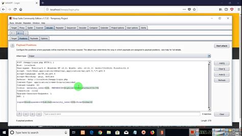 Burp Suite Intruder Brute Force Attack Youtube