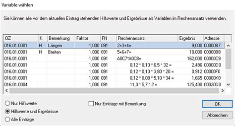 Orca Helpdesk Orca Ava Bis Variable W Hlen Mengenermittlung