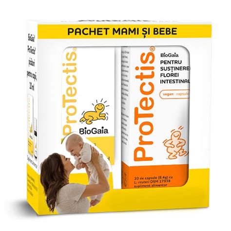 Pachet Protectis Picaturi Probiotice Pentru Copii 10 Ml Protectis