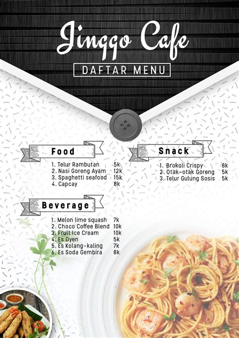 Download Template Brosur Menu Cafe Nuruddin Desain