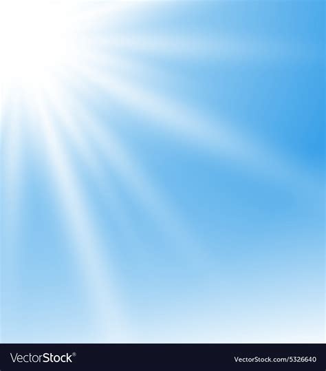 Abstract Blue Background With Sun Rays Royalty Free Vector