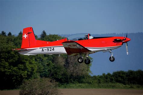 Swiss Air Force Pilatus Pc Trainer Photograph By Timm Ziegenthaler