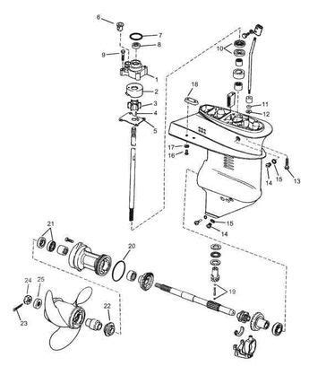 Johnson 10hp Outboard Motor Bracket Diagram Clamp Transom Jo