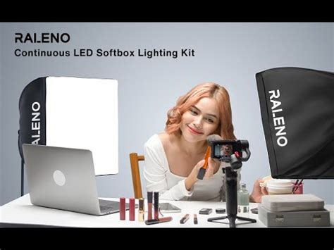 Raleno PS70 LED Softbox Lighting Kit YouTube