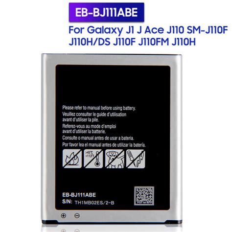 Battery EB BJ111ABE For Samsung Galaxy J1 J Ace J110 SM J110F J110H