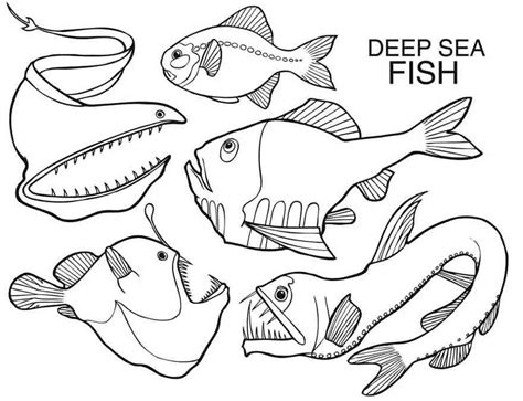 Deep Sea Coloring Pages - kidsworksheetfun