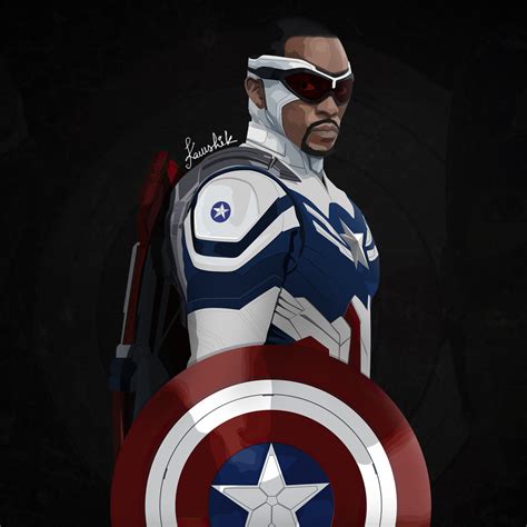 1080x1080 Captain America Sam Wilson Minimal 4k 1080x1080 Resolution