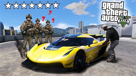 MISI EPIC PENCURIAN SUPERCAR DI MARKAS TENTARA GTA 5 MOD YouTube