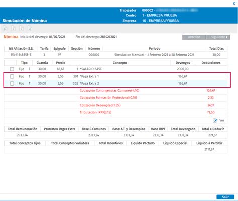 Traspaso a3ERPnómina a a3ERPnóminaCLOUD pagas extras prorrateo mensual