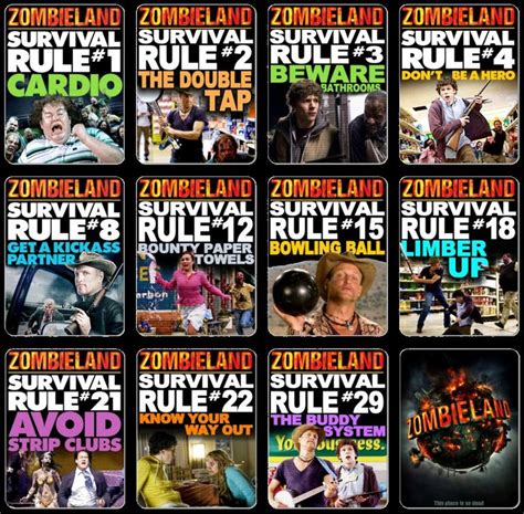 The Rules Zombie Apocalypse Zombieland Zombie Survival Guide