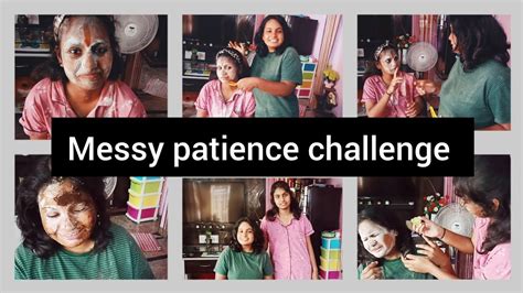 Messy Patience Challenge 🤜🤛 Sisters👭 Weird Challenge 🤕 Fun🤣 Hts Hub ️ Youtube