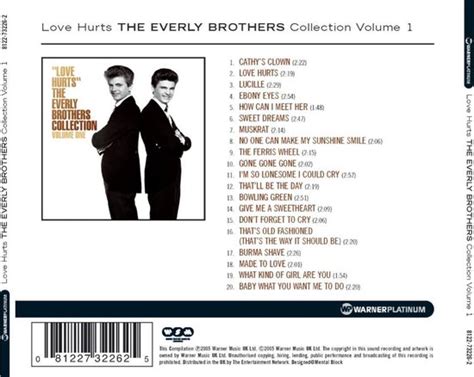 Love Hurts Platinum Coll Everly Brothers The The Everly Brothers