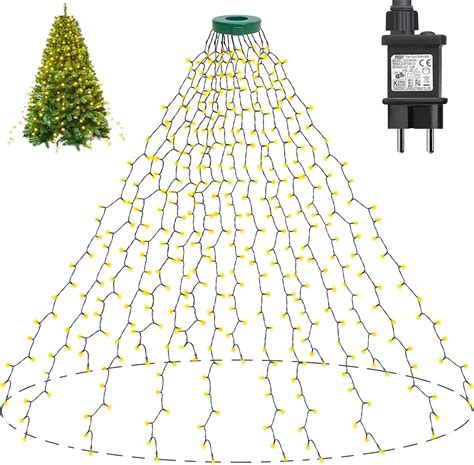 Joycome Luci Natale Albero Led Mx Fili Mantello Luci Albero Di