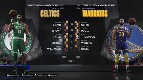 Nba K Gameplay Golden State Warriors Vs Boston Celtics Youtube