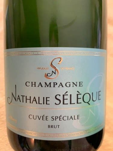 N V Champagne Nathalie Sélèque Cuvée Spéciale Brut Champagne Vivino US