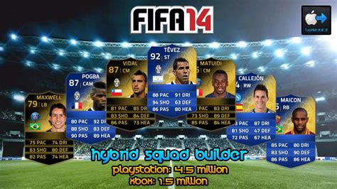 Fifa Ultimate Team Hybrid Squad Builder Million