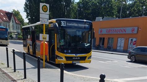 Bus Berlin Mitfahrt auf dem Kmpl 363 von Krankenhaus Hedwigshöhe bis S