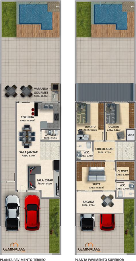 Casa Geminada O Que Projetos E Plantas Vantagens E Desvantagens