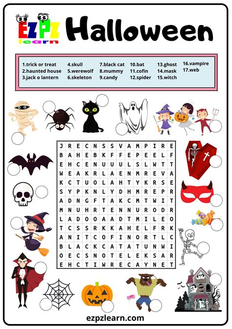 Free Halloween Word Search Worksheet Download Free Halloween Word