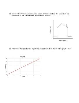 Speed and Position Time Graphs Quiz by Abbi Roehrborn | TpT