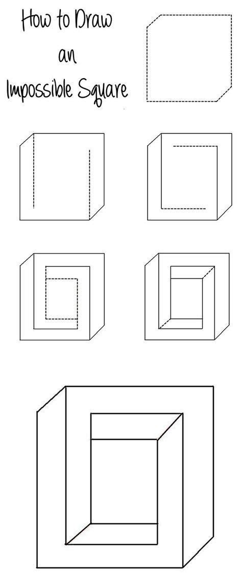 Comment dessiner un impossible | Optical illusion drawing, Optical ...