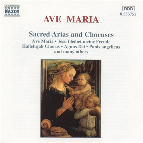 Various Composers Ave Maria Sacred Arias And Choruses Emagro