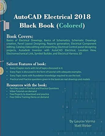 AutoCAD Electrical 2018 Black Book Colored Verma Gaurav Weber