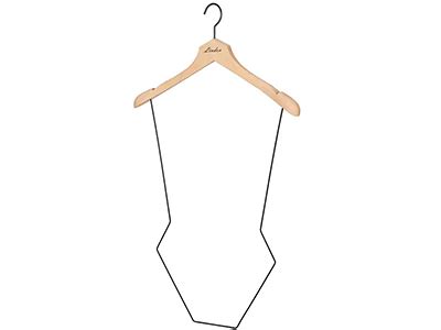 Customized Full Body Shape Brand Wooden Swimwear Swimsuit Bikini Hangers For Display Lindon Co Ltd
