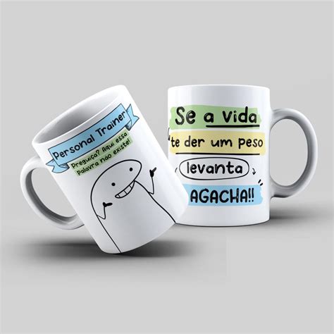 Caneca Flork Profissão Personal Trainer Personalizada By Thitî