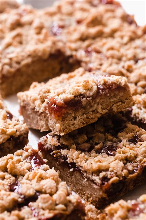 Peanut Butter And Jelly Oat Bars Recipe Little Spice Jar