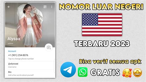 Cara Buat Nomor Luar Negeri Gratis Daftar WhatsApp Telegram Nomor