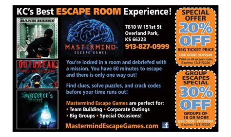 Mastermind Escape Games | Overland Park, KS 66223