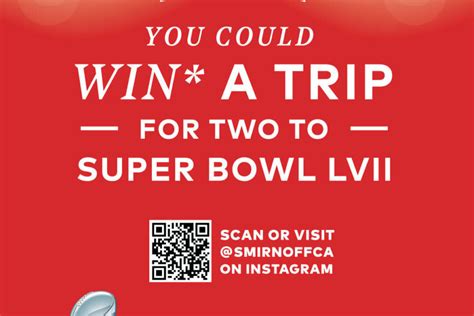 #SmirnoffNFLContest -- Giant Super Bowl LVII Tickets | Front & Spadina ...