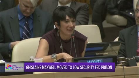 Ghislaine Maxwell Moved To Low Security Federal Prison Youtube